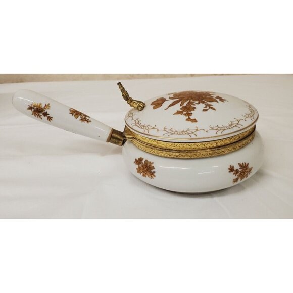 10" Silent Butler Crumb Catcher Gold Floral Andrea by Sadek Japan - Picture 5 of 8